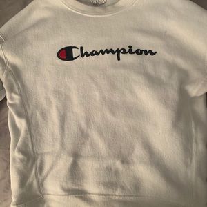 champion cropped sweatshirt
